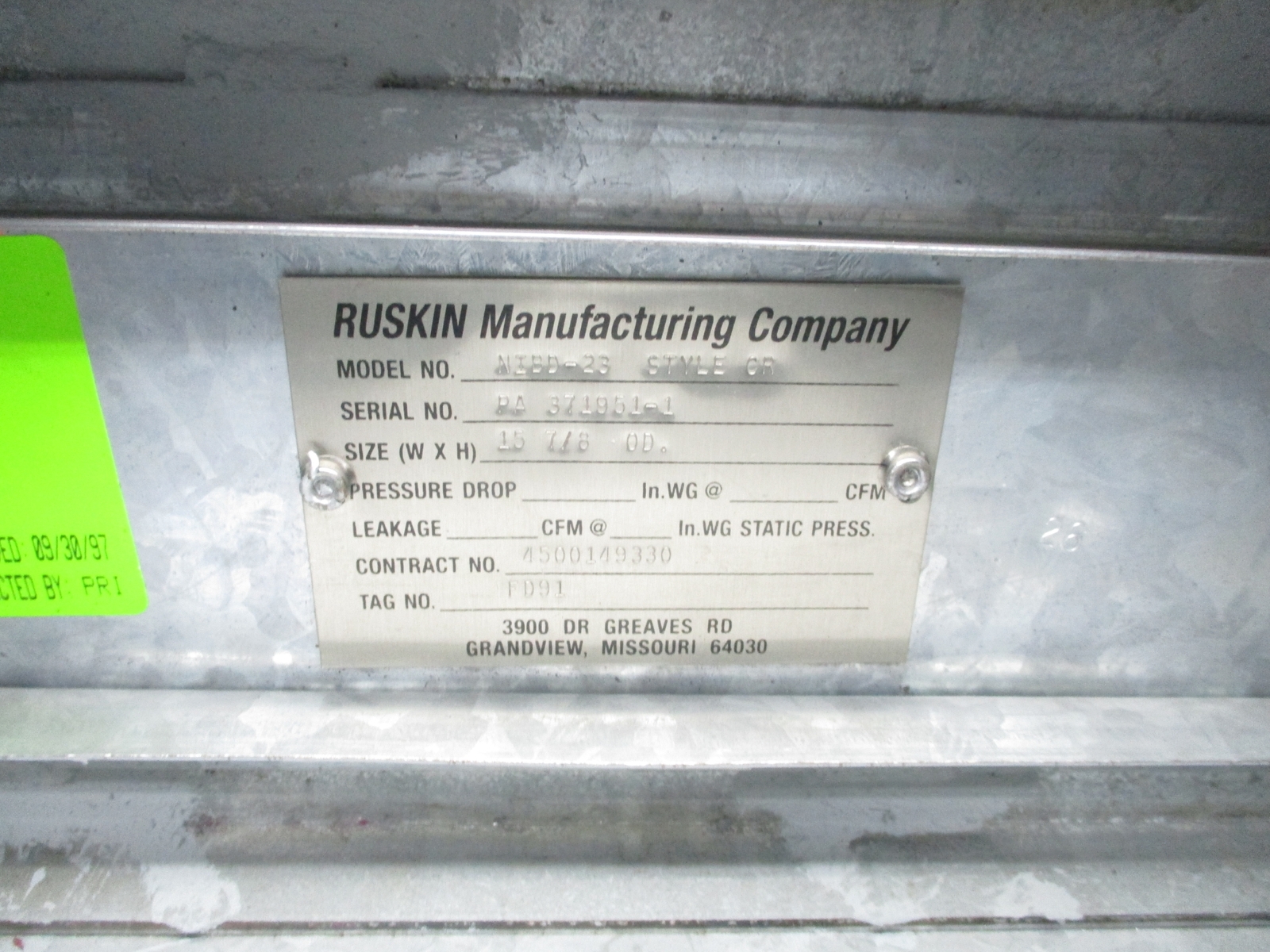 RUSKIN NIBD-23 NSNP