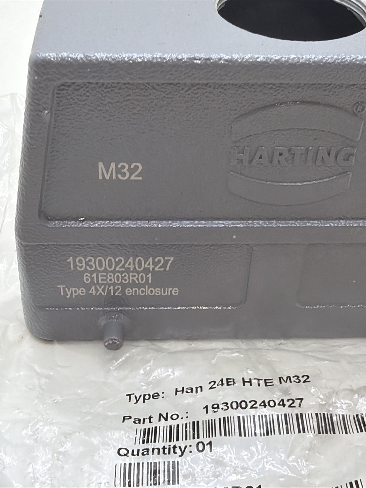 HARTING 19300240427 Power Connector, Heavy Duty, HAN 24B M32