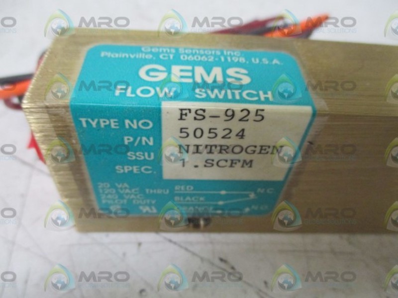 GEMS 50524 TYPE FS-925 FLOW SWITCH NSNP