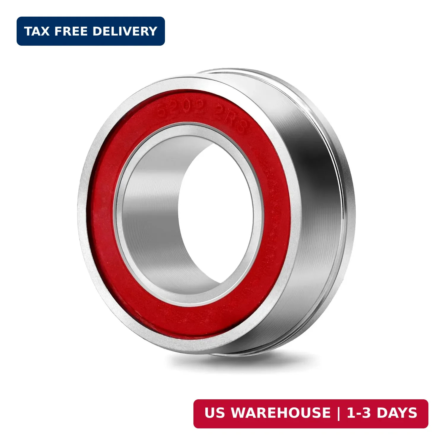 10 Pack 3/4 ID x 1-3/8 OD Flanged Ball Bearings for Lawn Mower Cart Wheel Parts.