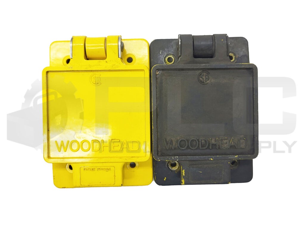 LOT OF 2 WOODHEAD 70-5700 RECEPTACLE W/ COVER 70-569