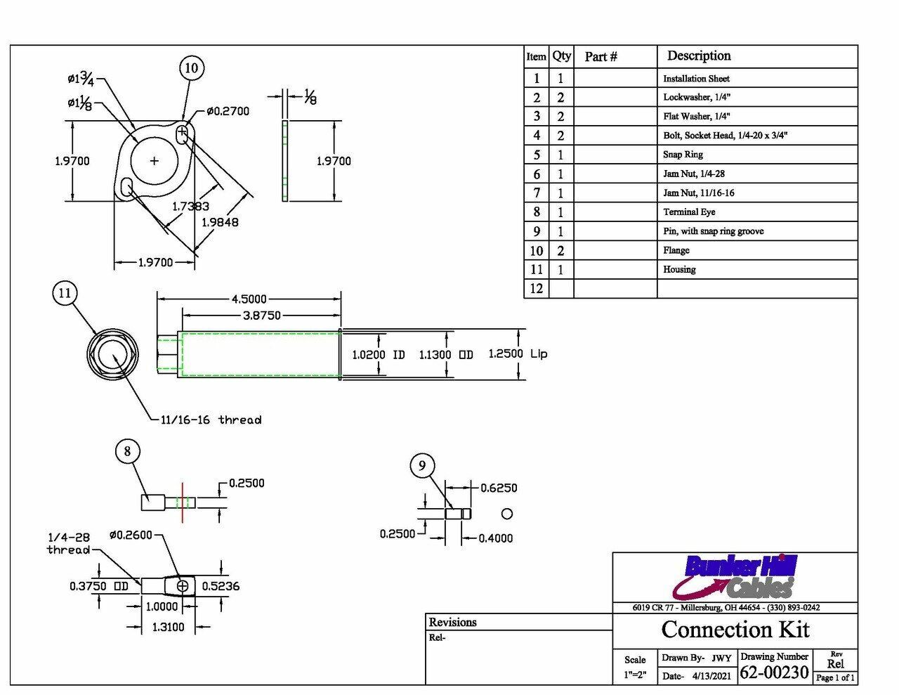 Valve Connection Kit, Energy; CVP,CVS,D,CVA-200 Gresen; 25P,CP,CS,V10,V42