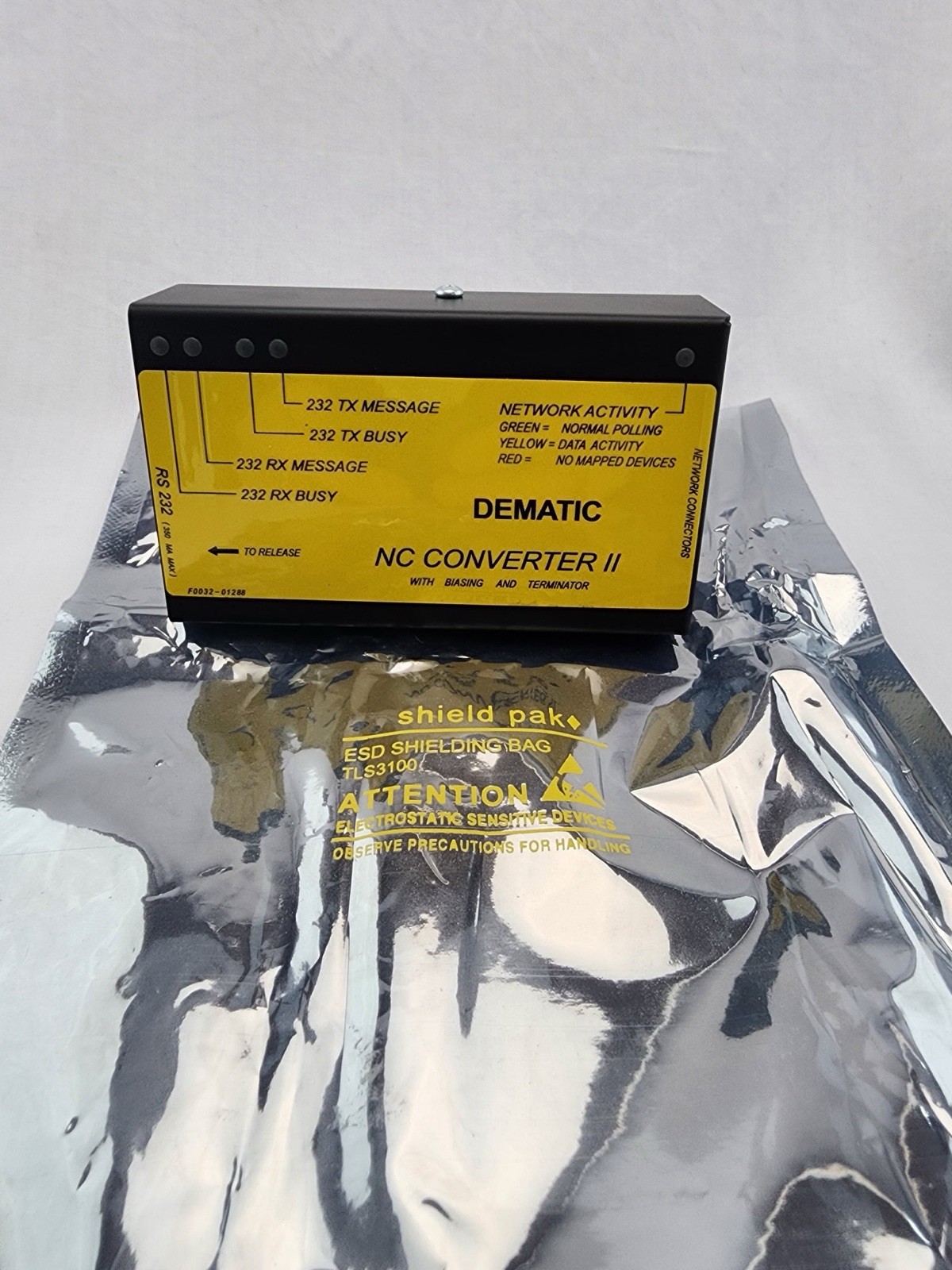 Dematic NC Converter II RS232 Network Connector Module F0032-01320AA