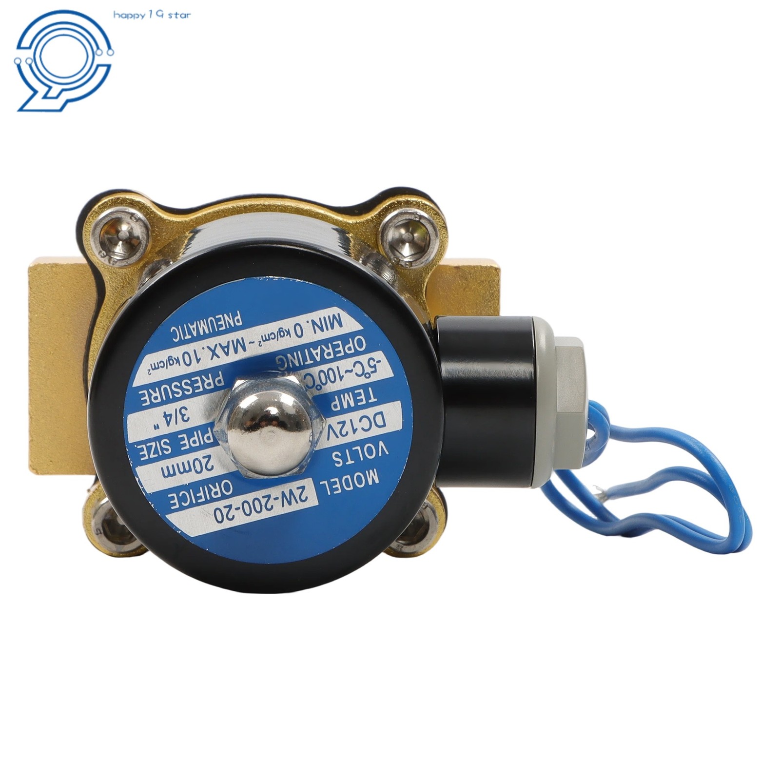 12V 220V 3/4″ Solenoid Valve Air Water N/C Gas Oil Normally Closed