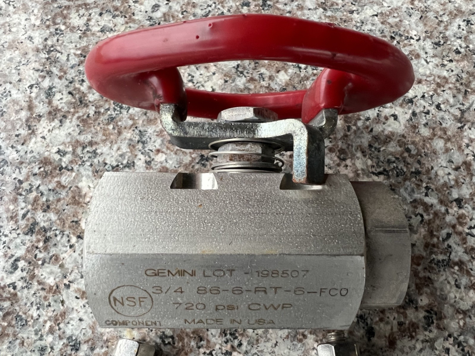 NEW GEMINI 3/4 86-6-RT-6 BALL VALVES 720CWP 3/4 76 6 RT 6