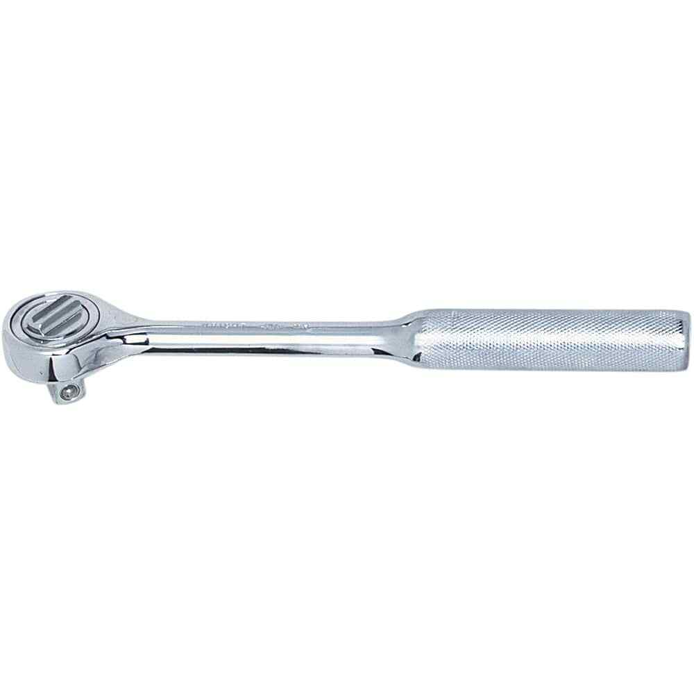 Made in USA 4426 Ratchet: 1/2″ Drive, Round Head 10-1/4″ OAL, 45 Gear Teeth
