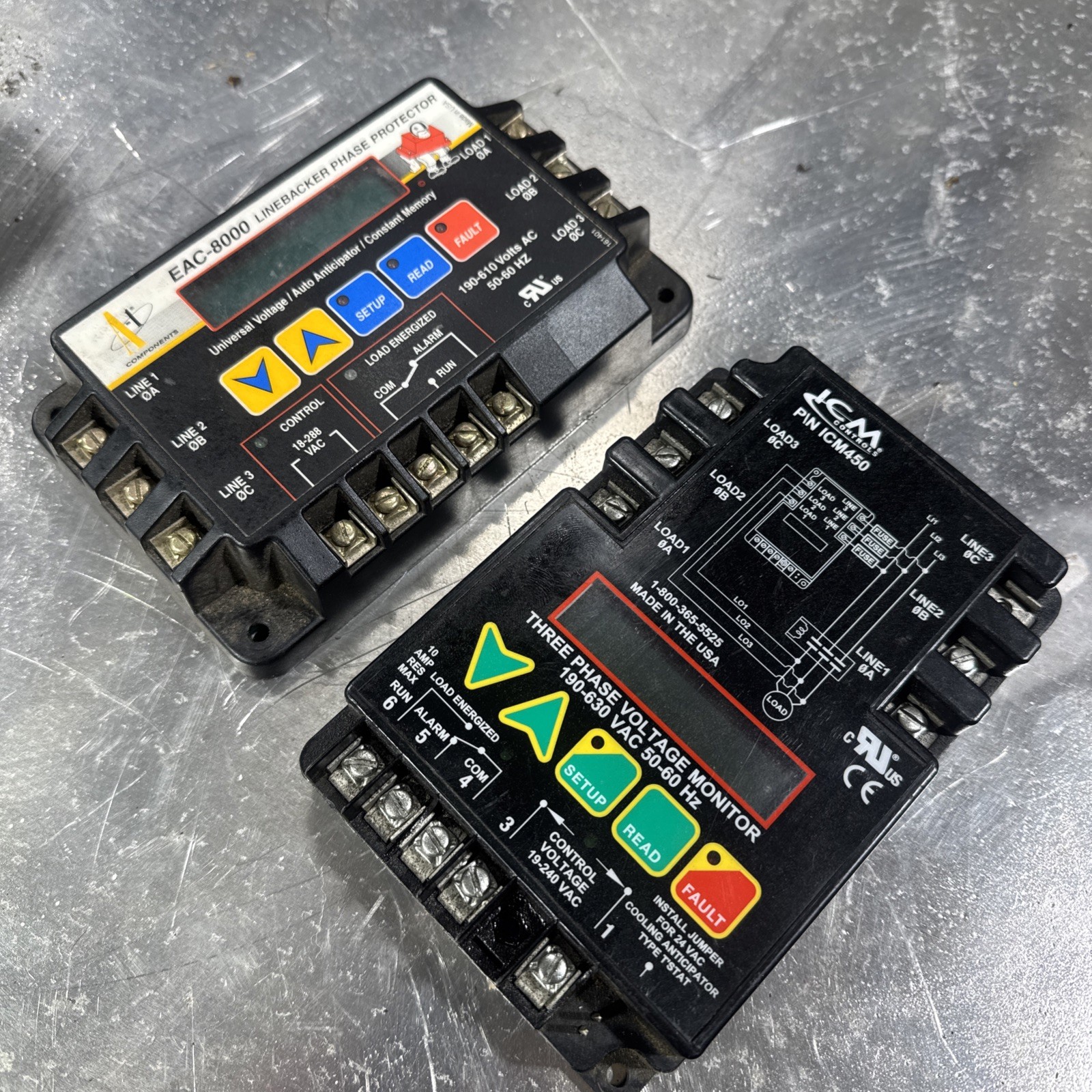 A-1 Components EAC-8000 3-Phase Voltage and Phase Monitor 190–600VAC ICM450