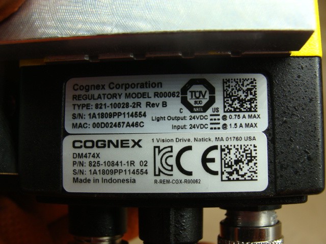 COGNEX DATAMAN BARCODE READER DM474X 825-10841-1R 02 821-10028-2R 820-10155-1R B