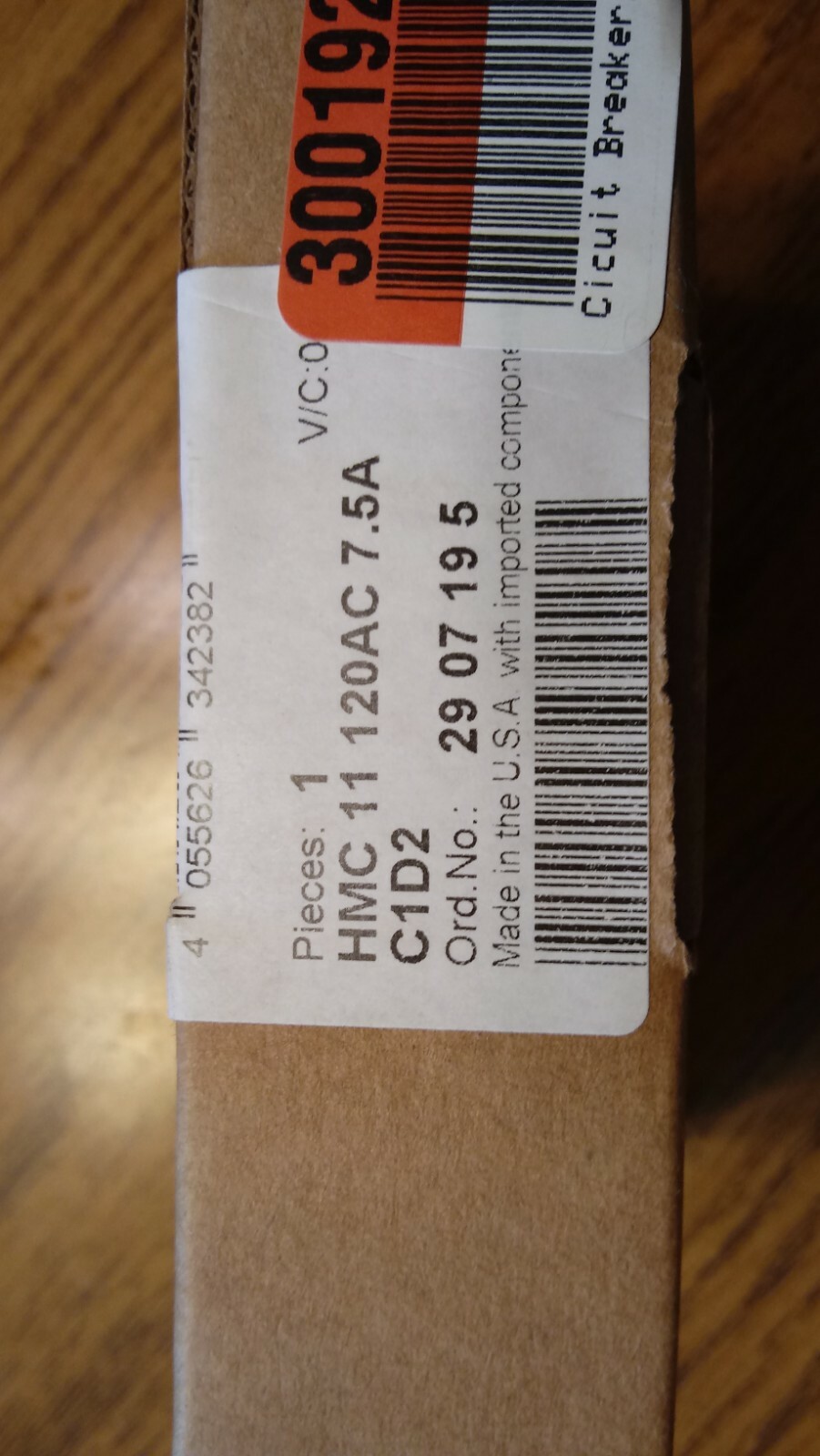 New Phoenix Contact 29 07 19 5 2907195 HMC 11 120AC 7.5A C1D2 Circuit Breaker