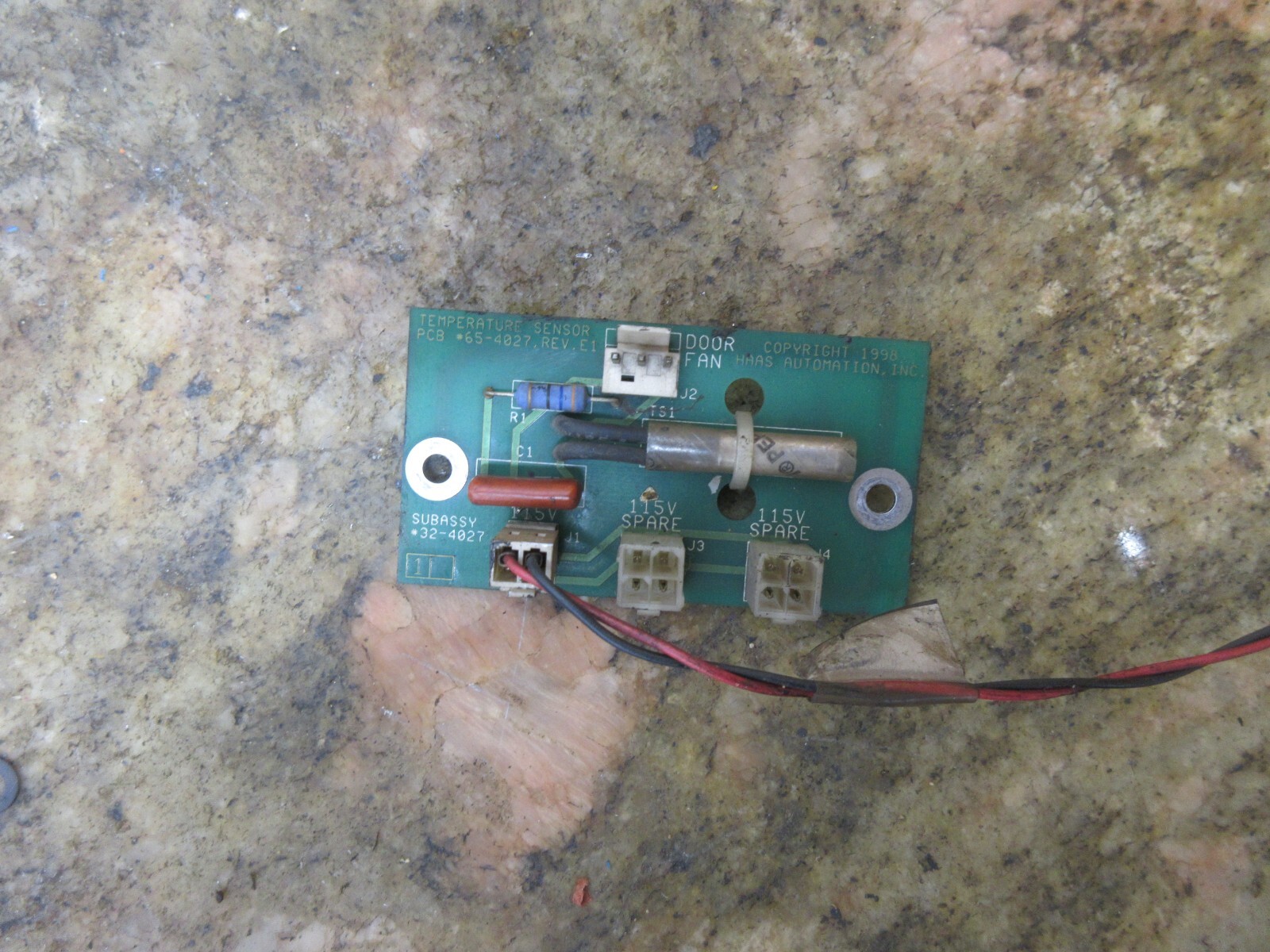 1993 HAAS VF-2 TEMPERATURE SENSOR 65-4027 REV.E1 32-4027 47-98 94V-0