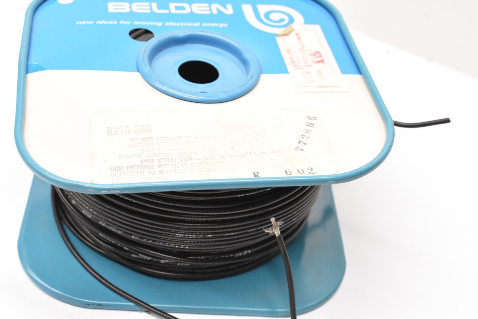 Belden 8216 Coaxial Cable 26AWG AWM Style 1354 100′ Per Sale
