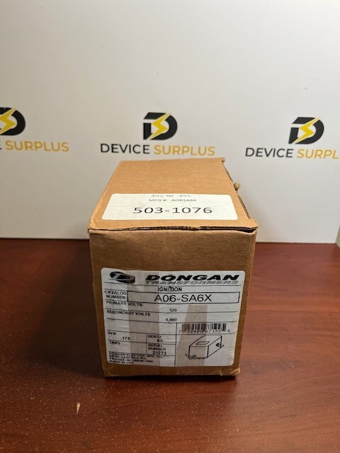 DONGAN TRANSFORMERS A06-SA6X 120V IGNITION TRANSFORMER NEW