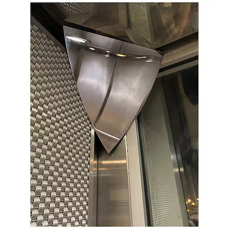 Fred Silver Me-10 Elevator Convex Mirror, Stainless Steel, 10 In, Galvanized