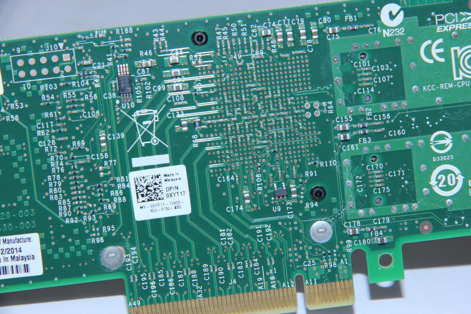 DELL 0XYT17 Intel X520-DA2 SFP+ Network Adapter