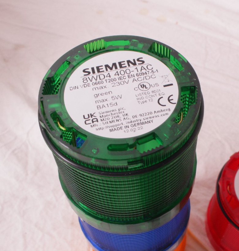 Siemens signaling column, stack lights & horn 8WD4 420-0FA 1AB/1AC/1AF/1AD
