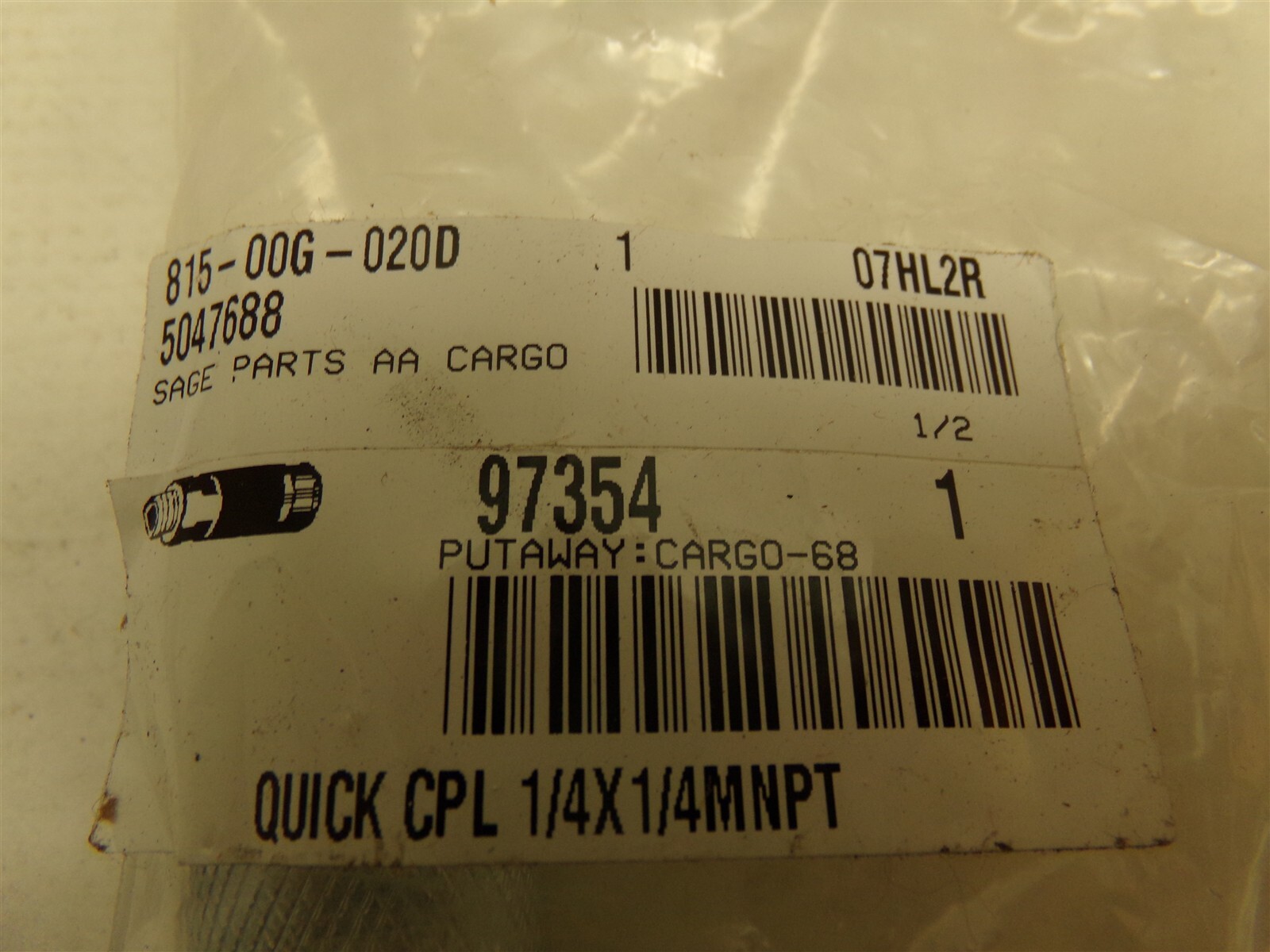 97354 HEAVY DUTY QUICK DISCONNECT COUPLER BODY, 1/4″ X 1/4″ MNPT