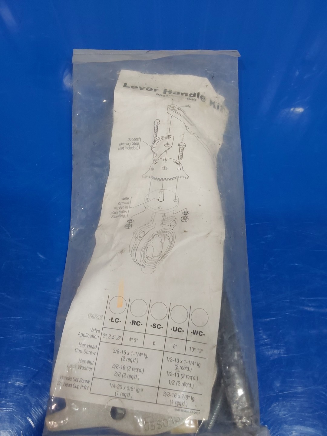 Lever Handle Kit 8687-SIZE-940