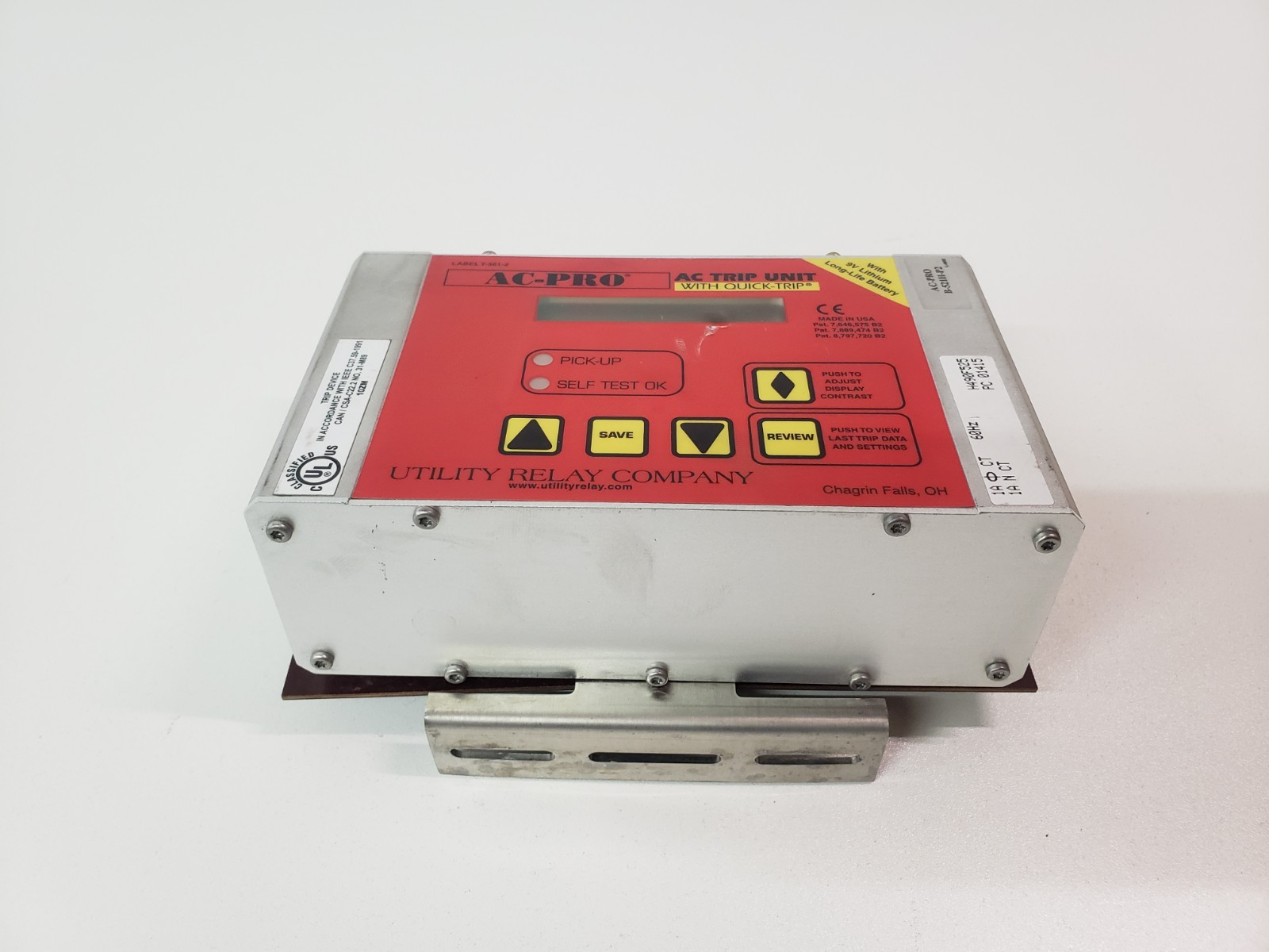 Takeout – Utility Relay Company AC-Pro B521H-P2 AC Trip Unit