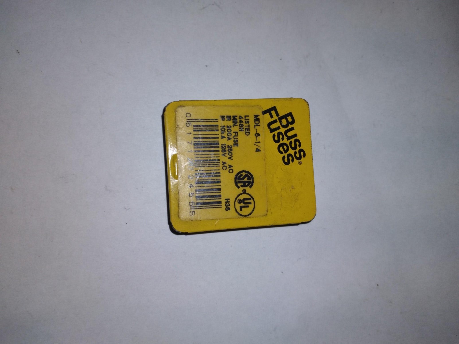 Bussmann MDL-6-1/4 Fuse 6.25A 250V Fast-Acting Glass Tube Fuse Pack of 5