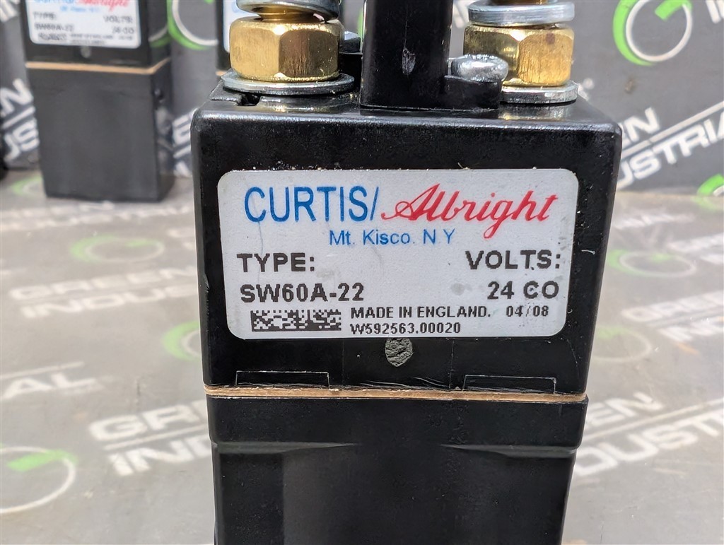 USED Lot of 5 Curtis / Albright Type SW60A-22 Single Pole / Throw NO Contactors