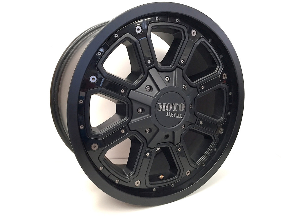 Moto Metal MO984 Shift Wheel Rim 18×9 J-2 Matte Black Gloss Inserts 18″