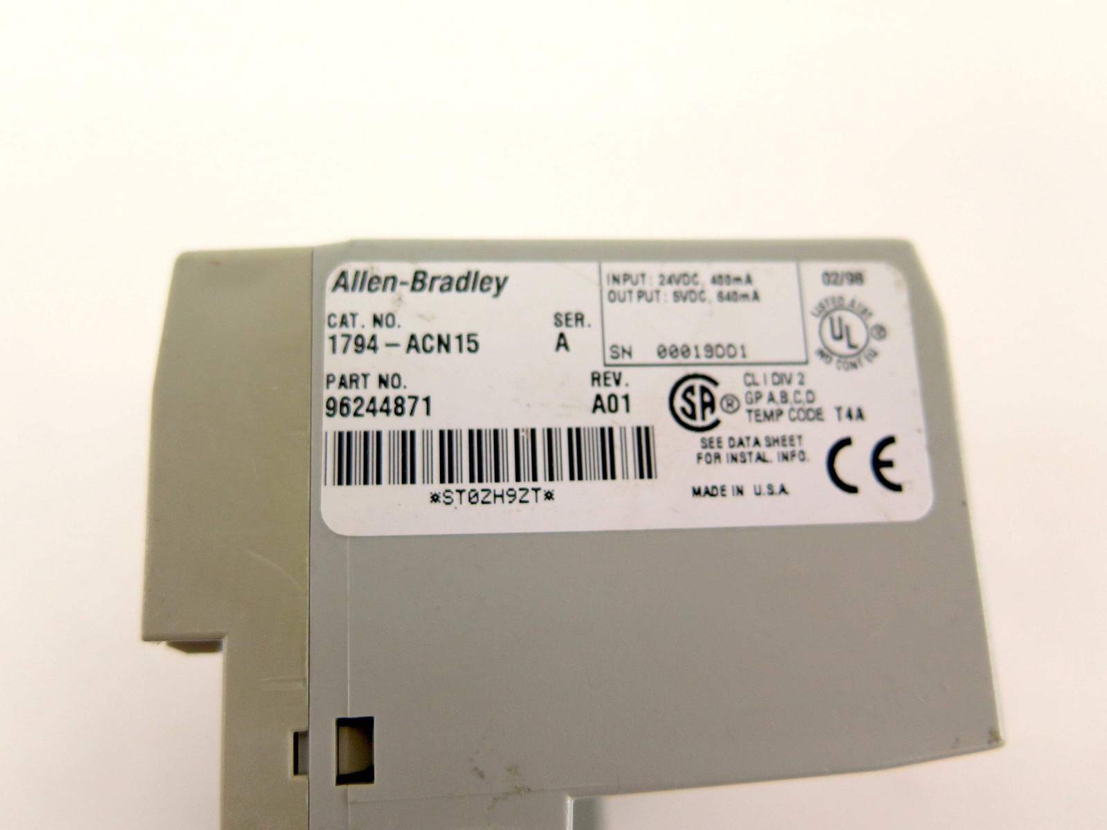 Allen-Bradley 1794-ACN15 ControlNet Adapter