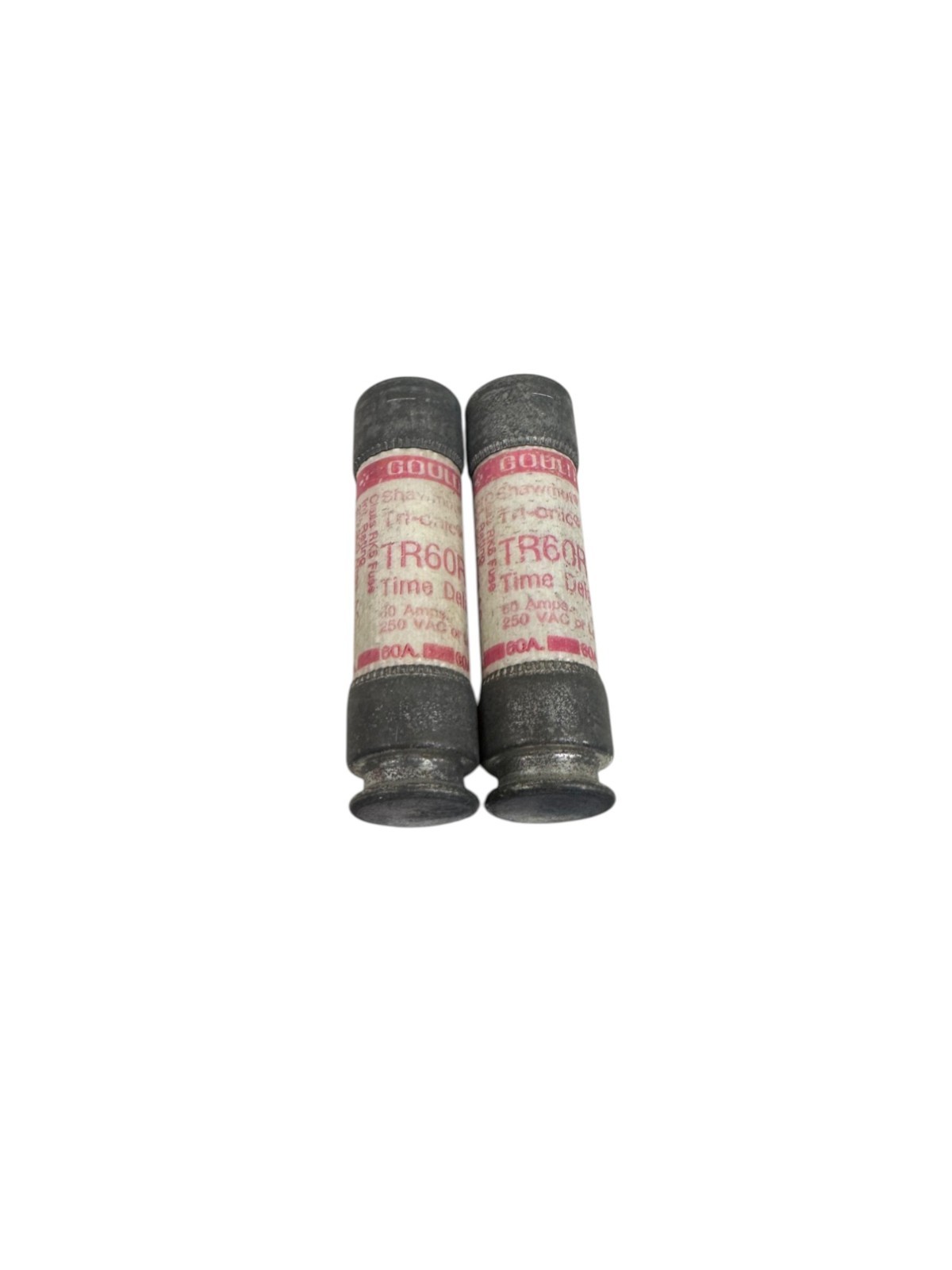 Gould Shawmut TR60R Tri-Onic Time Delay 60A Class RK5 Fuse (LOT OF 2) *SALE*