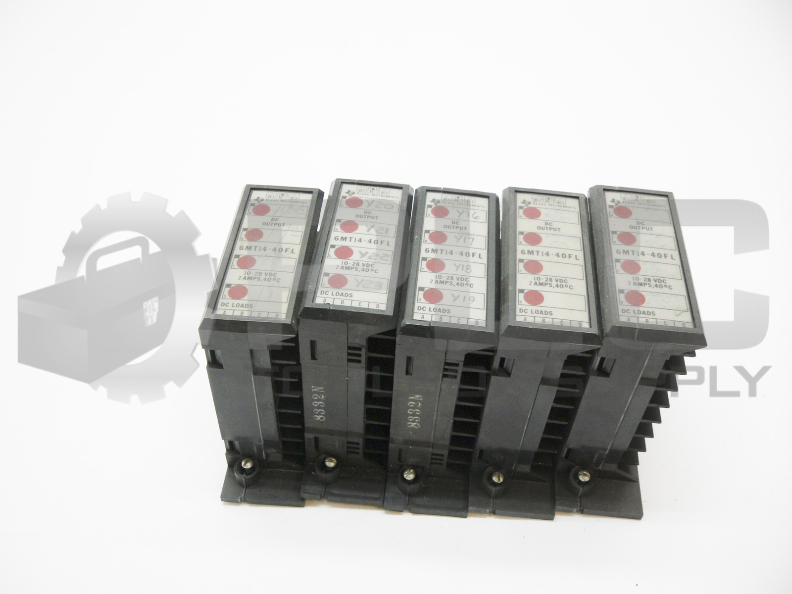 LOT OF 5 TEXAS INSTRUMENTS 6MT14-40FL OUTPUT MODULE