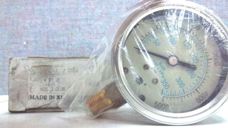 AMETEK USG 171732AGL GAUGE 1/4 NPT NEW 5000PSI