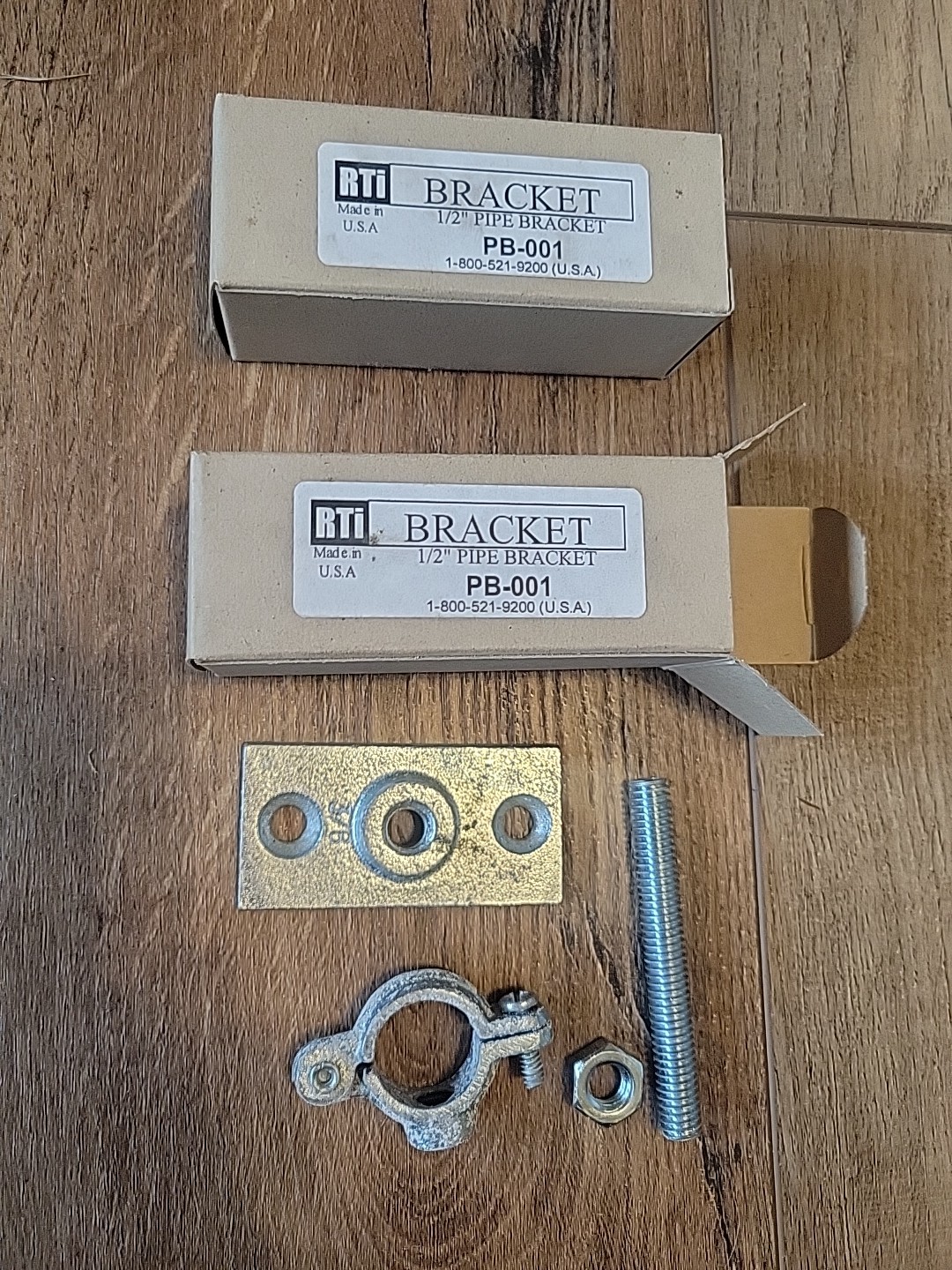 8 pcs RTI PB-001 Pipe Support Brackets 1/2 INCH Air Line Modular Blue Pipe