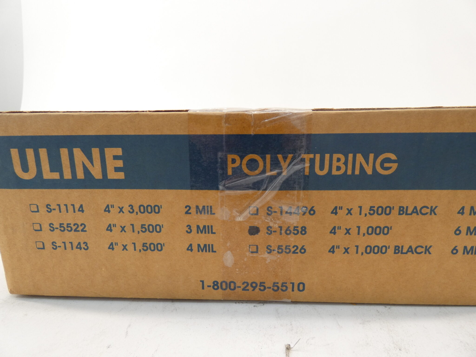 Uline S-1658 Clear Polyamide Tubing 4″x1000′ 6 Mil – NEW Surplus!