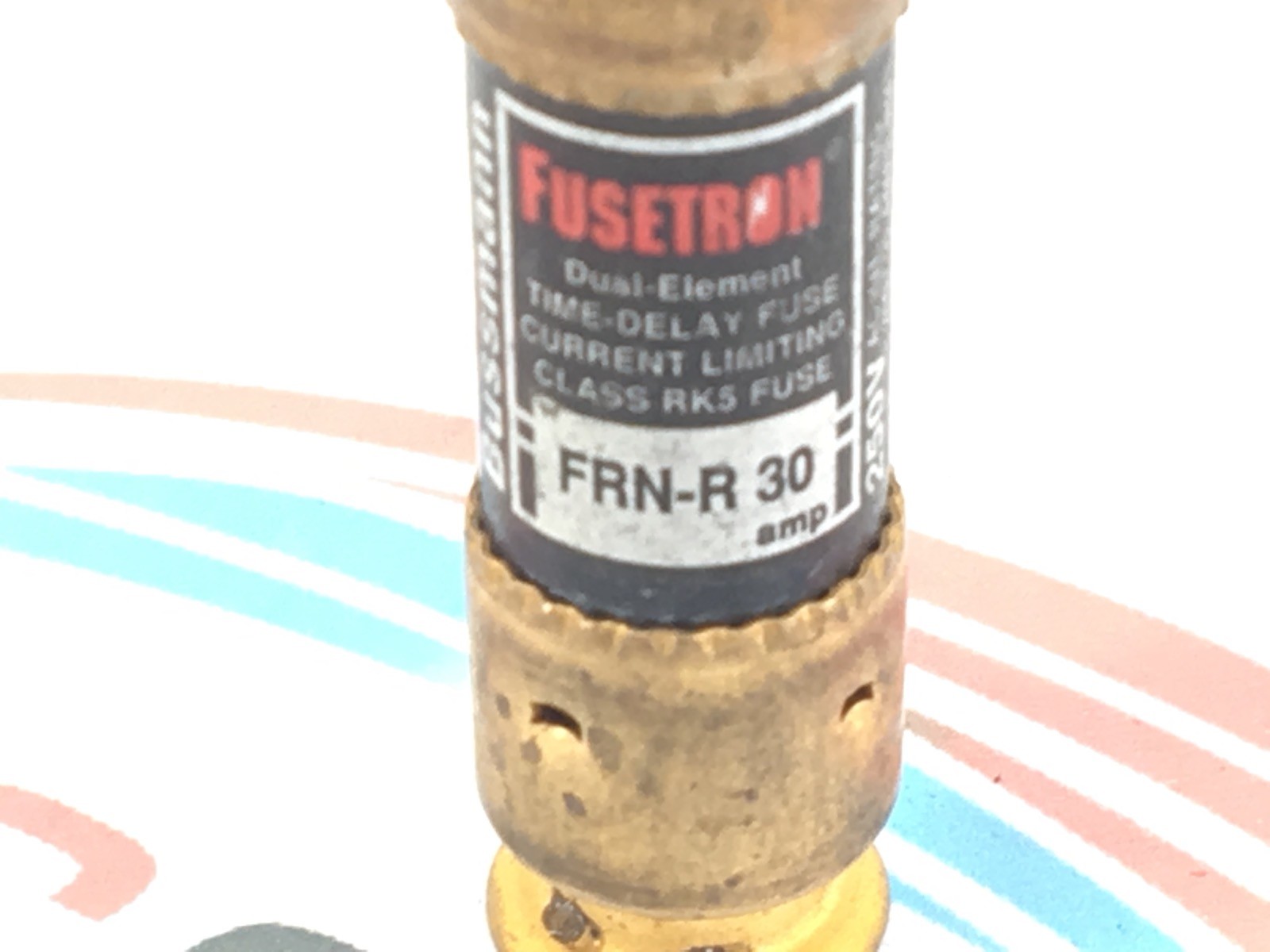 COOPER BUSSMANN FUSETRON FRN-R-30 FUSE DE/TD/CL 30A