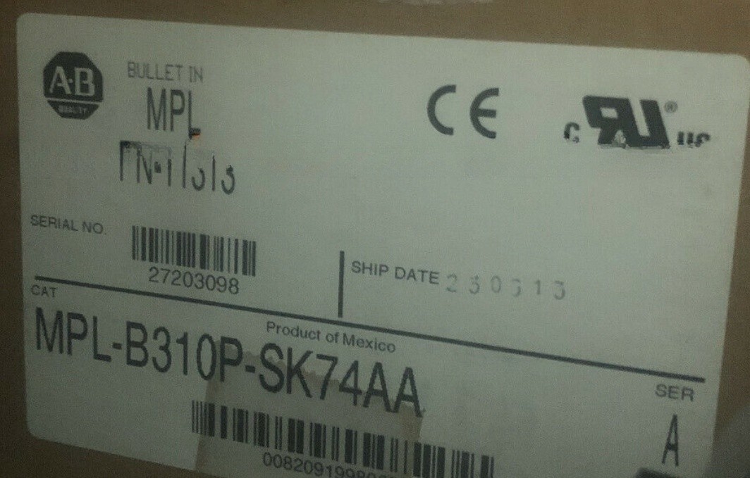 AB MPL-B310P-SK74AA Servo motor Brand New Free Shipping