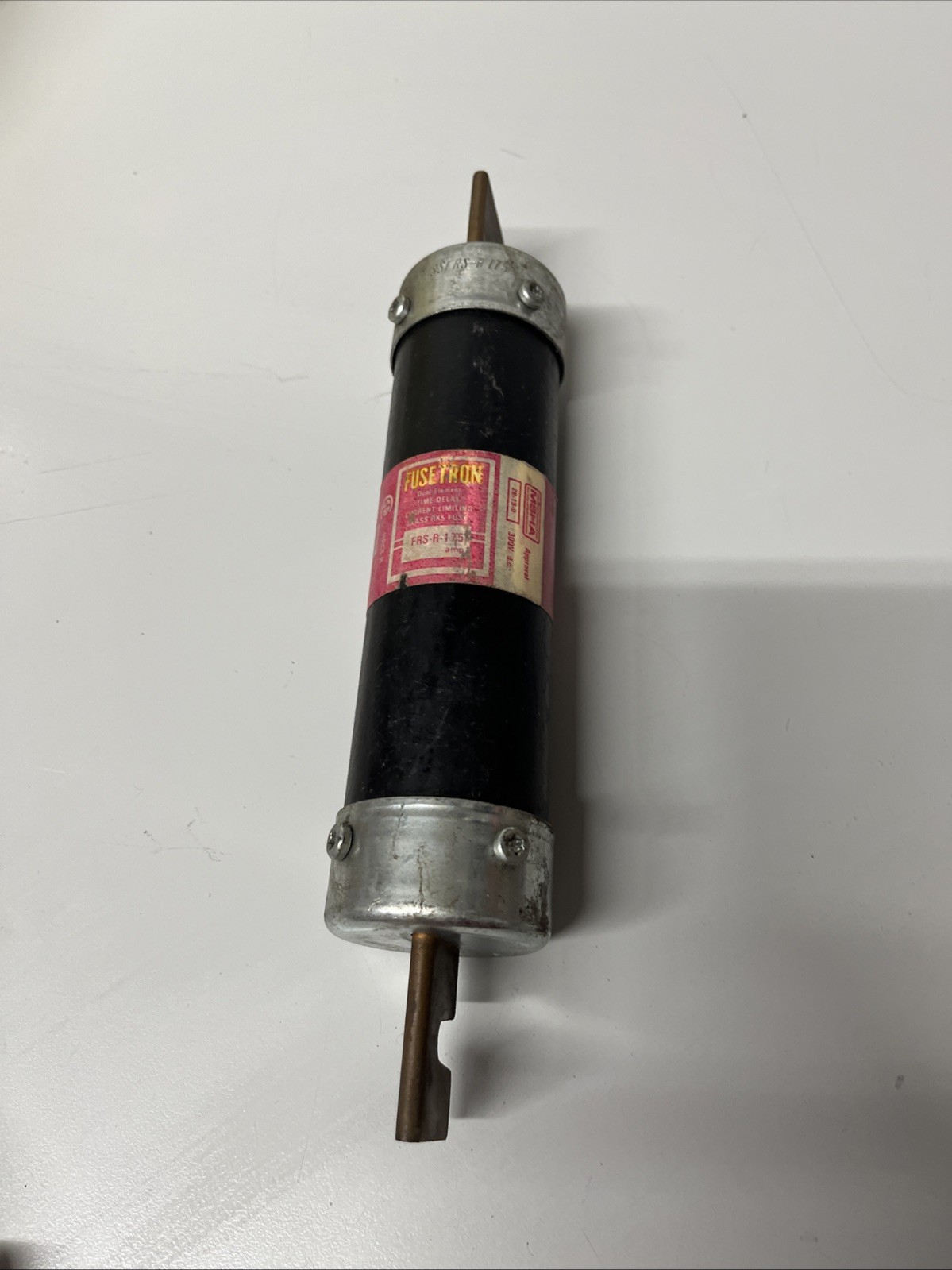 (LOT OF 2) BUSSMANN FUSETRON 175A 600V RK5 FUSE FRS-R-175