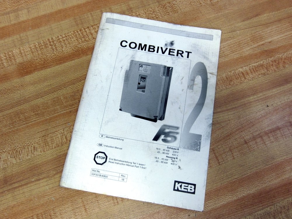 KEB 00F501B-KR00 Instruction Manual