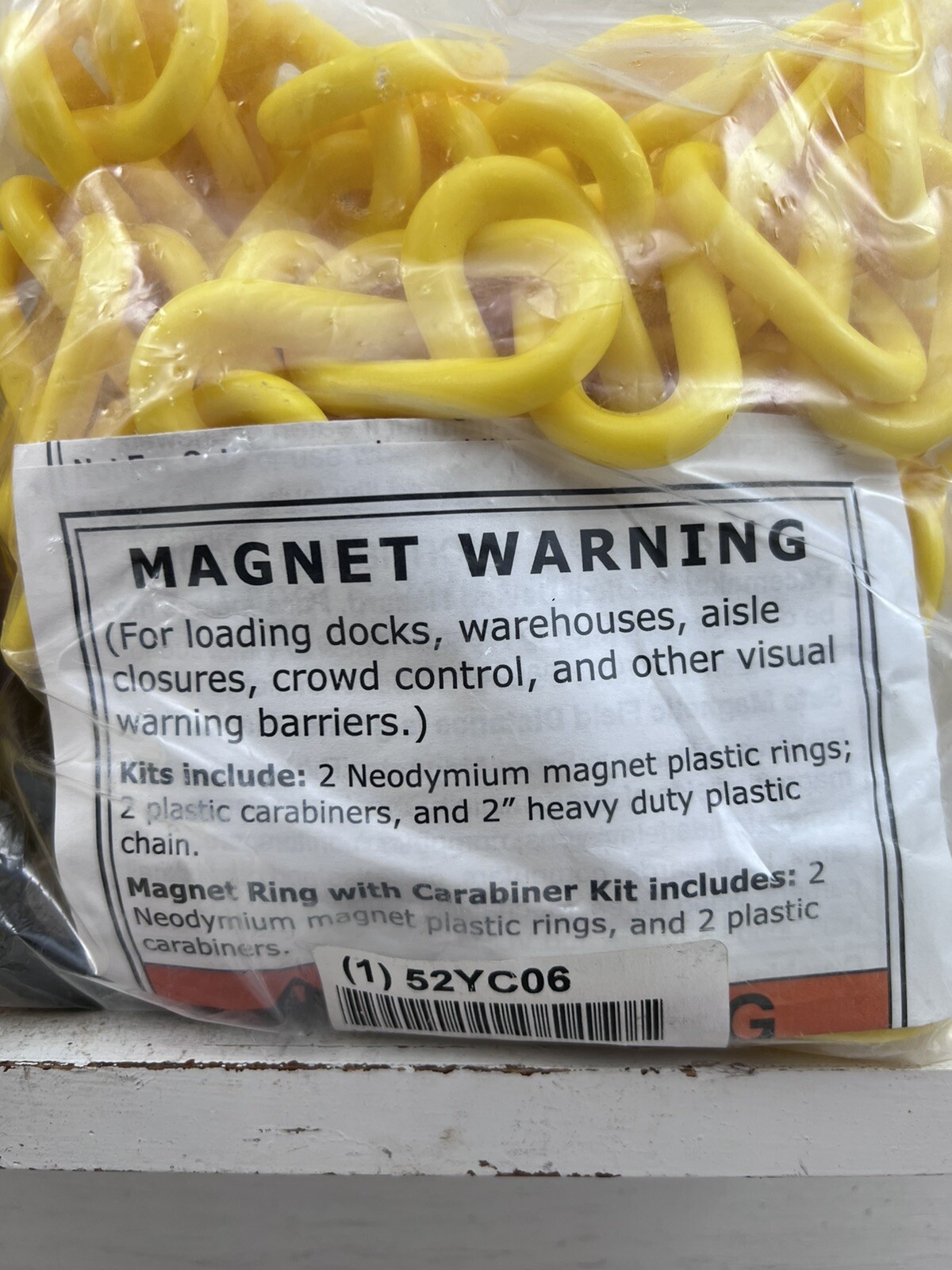Mr. Chain 72302-6 Plastic Chain,10″,10 Ft. L,Yellow,Pk2