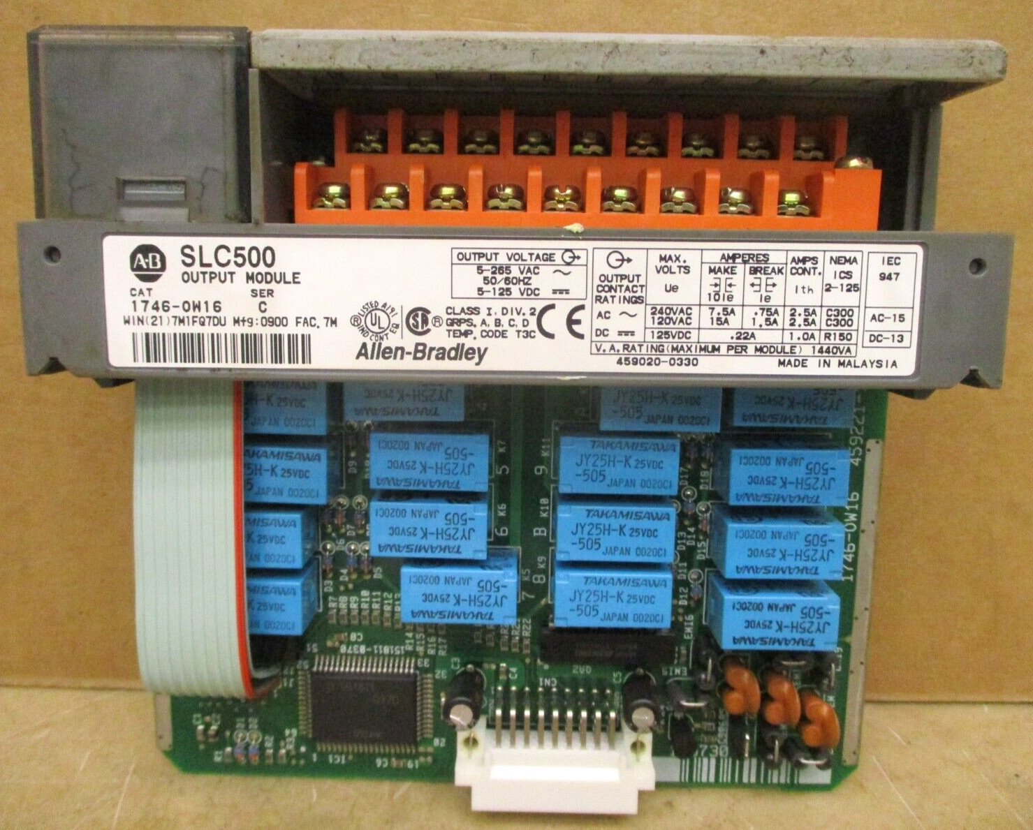 Allen-Bradley SLC 500 1746-P3 Ser A SLC 5/04 CPU 1747-L542 48664GN