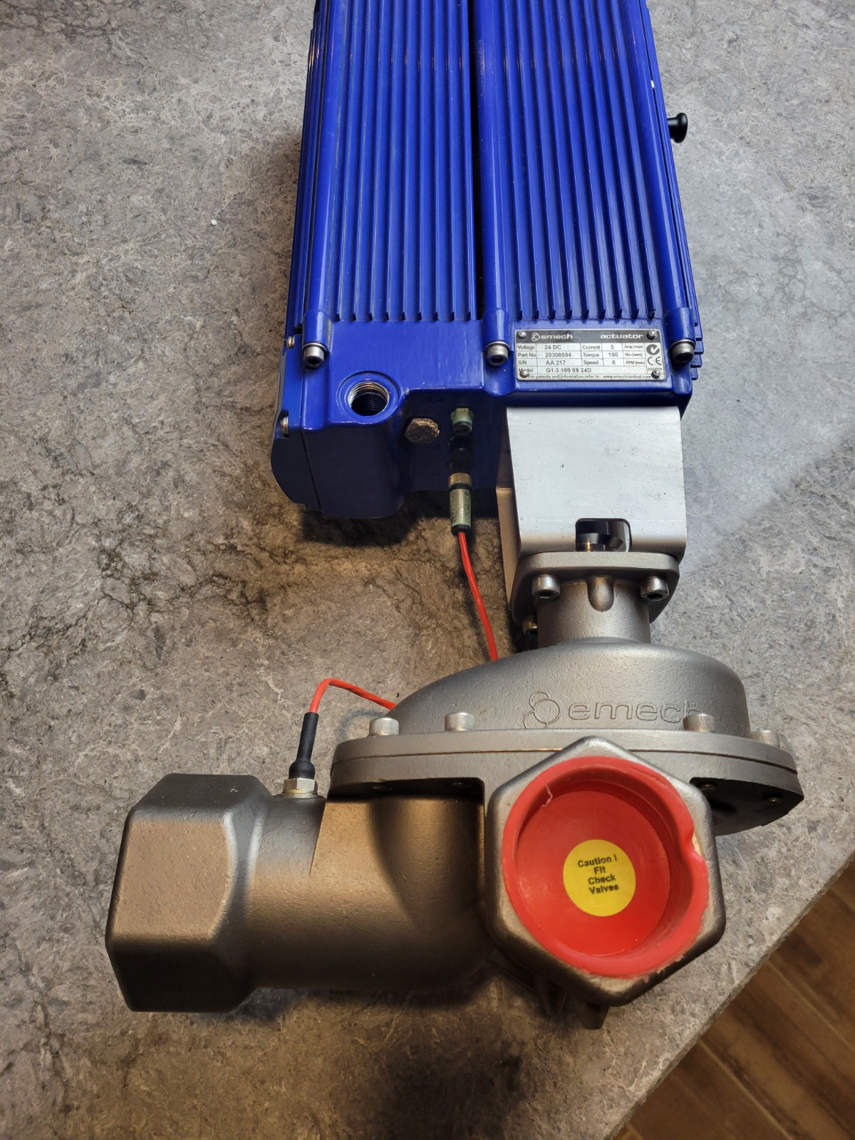 Armstrong Emech Control Three-Way Actuator Valve G1.3 24V DC 5A 8RPM 100Nm USED