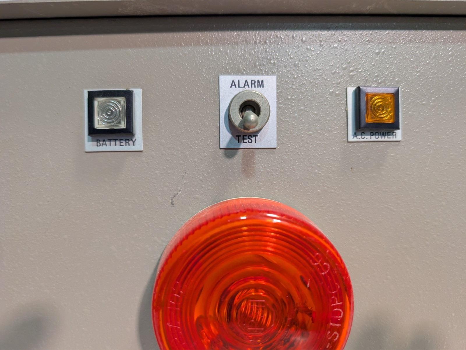 Industrial alarm power failure alert box battery & AC power indicators 120VAC