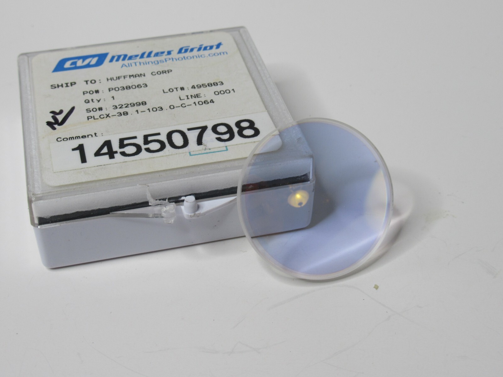 (NEW) CVI PLCX-38.1-103.0-C-1064 , P038063 Spherical Lens