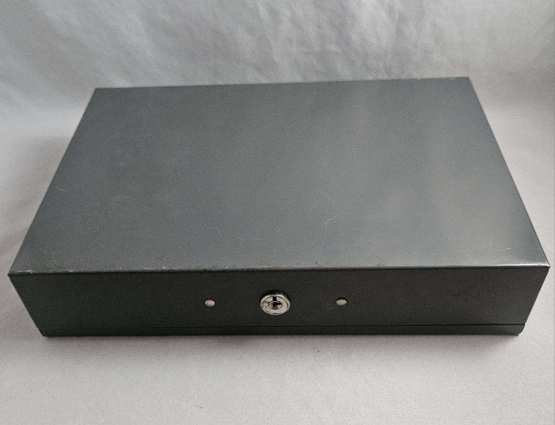 Vintage ASCO #10 Steelmaster Bond Strong Cash Metal Box 2 Keys