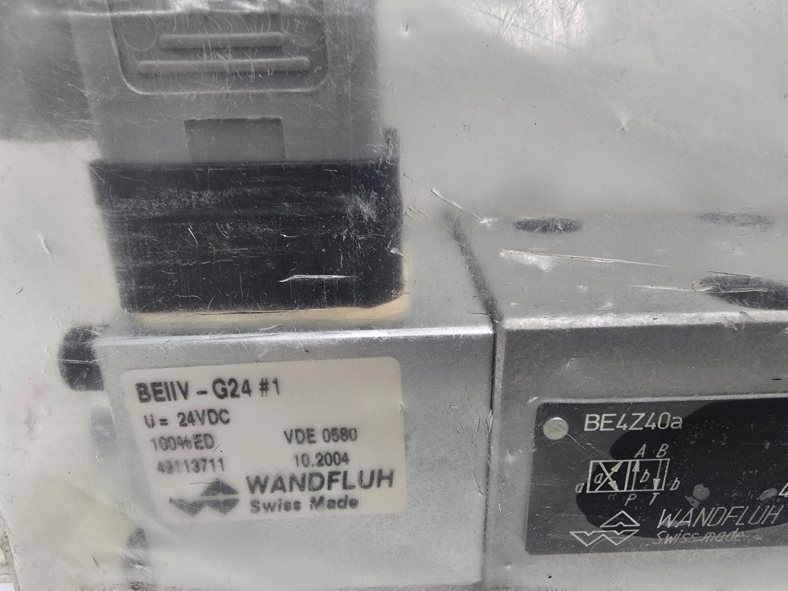 NEW OLD STOCK! WANDFLUH 24VDC SOLENOID VALVE BEIIV-G24