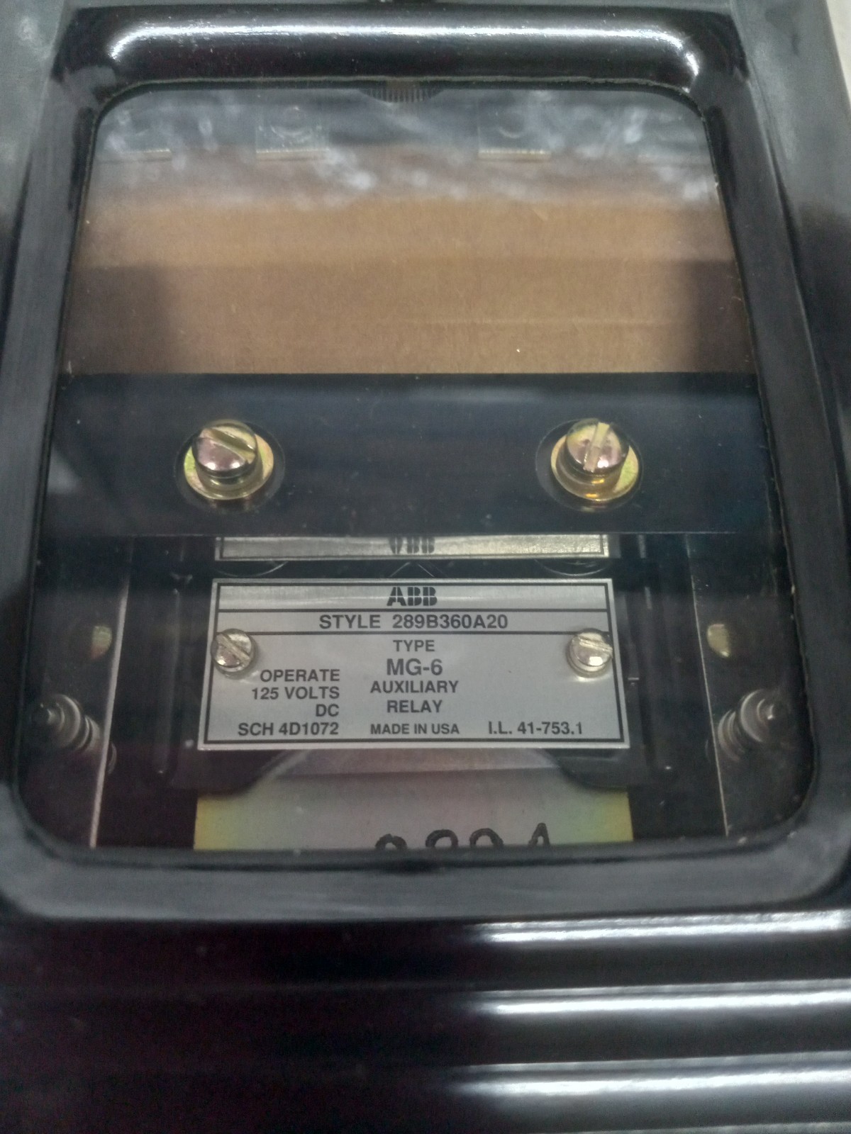 ABB MG-6 AUXILIARY RELAY