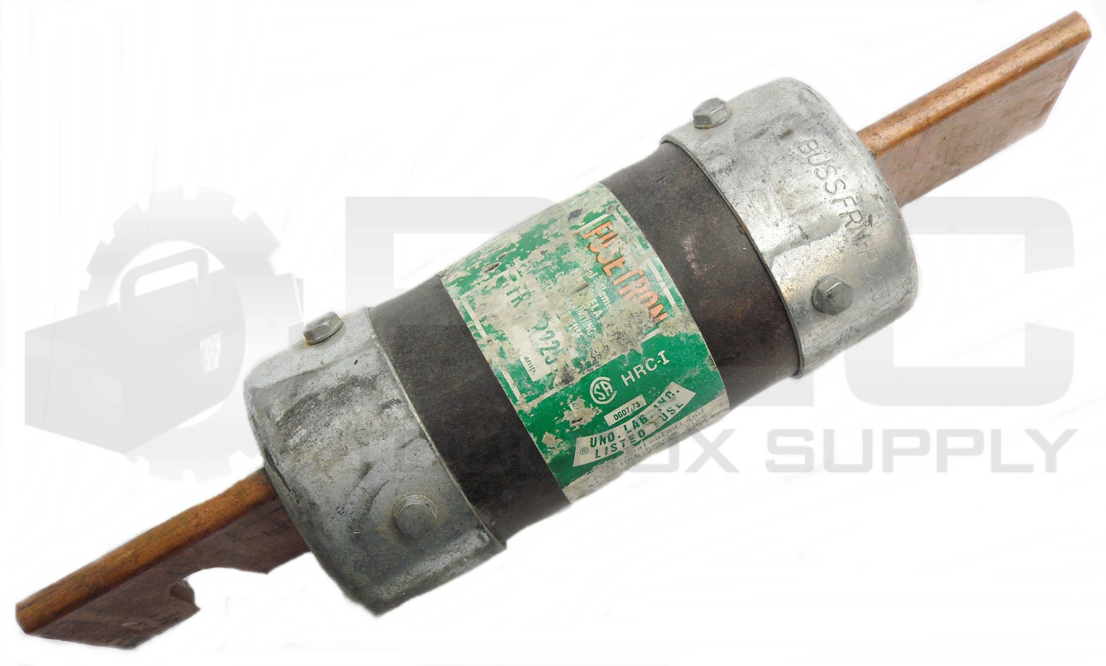 LOT OF 2 BUSSMANN FUSETRON FRN-R-225 DUAL-ELEMENT TIME DELAY CURRENT LIMIT FUSE