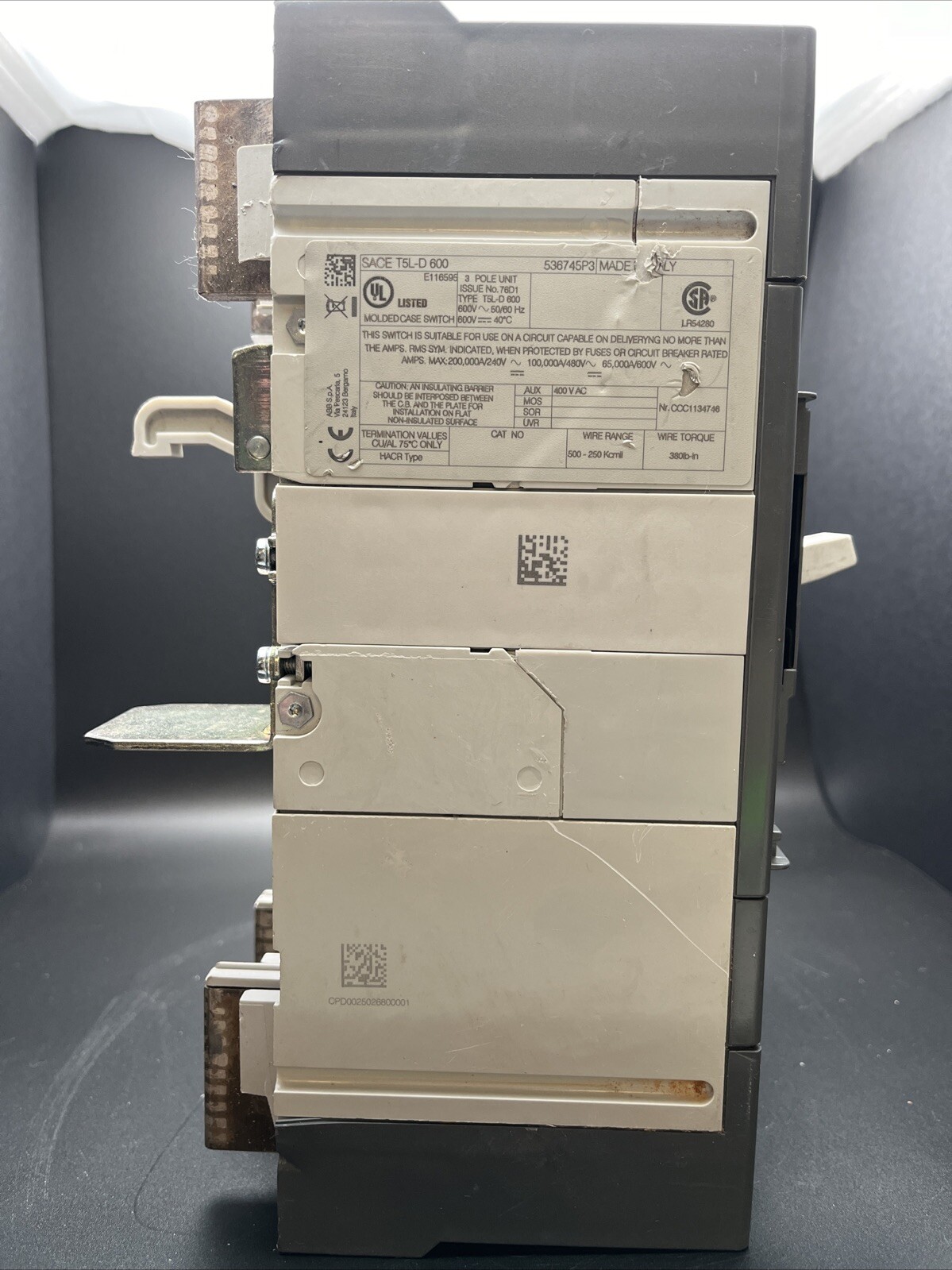Allen Bradley Sace T5L-600 E116595