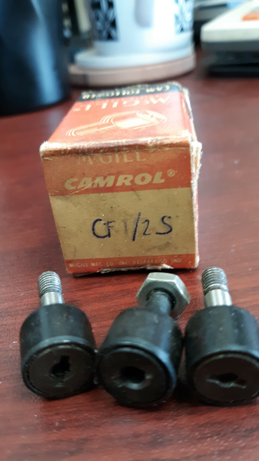 McGill CF-1/2S Cam Follower -used – (lot of 3)