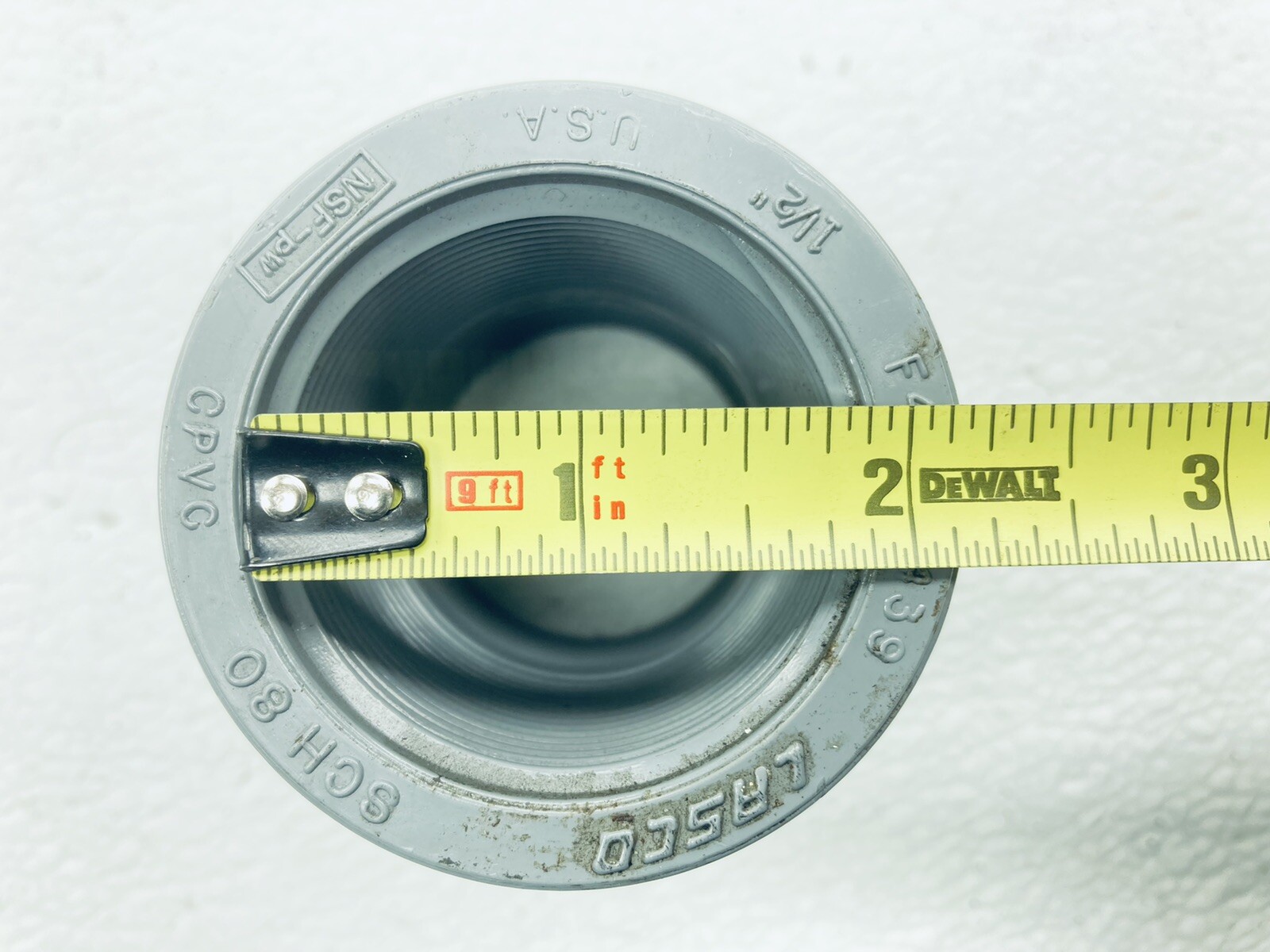 NEW LASCO F437/F439 1-1/2″ SCH 80 FEMALE ADAPTER CPVC BARREL