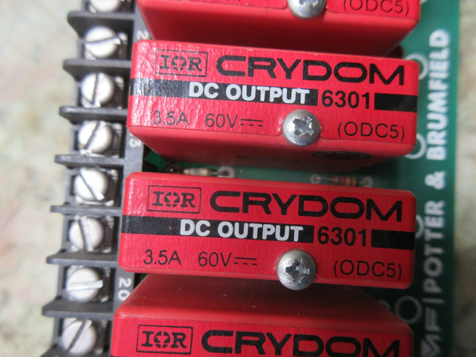 AMF POTTER & BRUMFIELD CIRCUIT BOARD 2I0-16 CRYDOM 6201 2I0-16 2IO-16