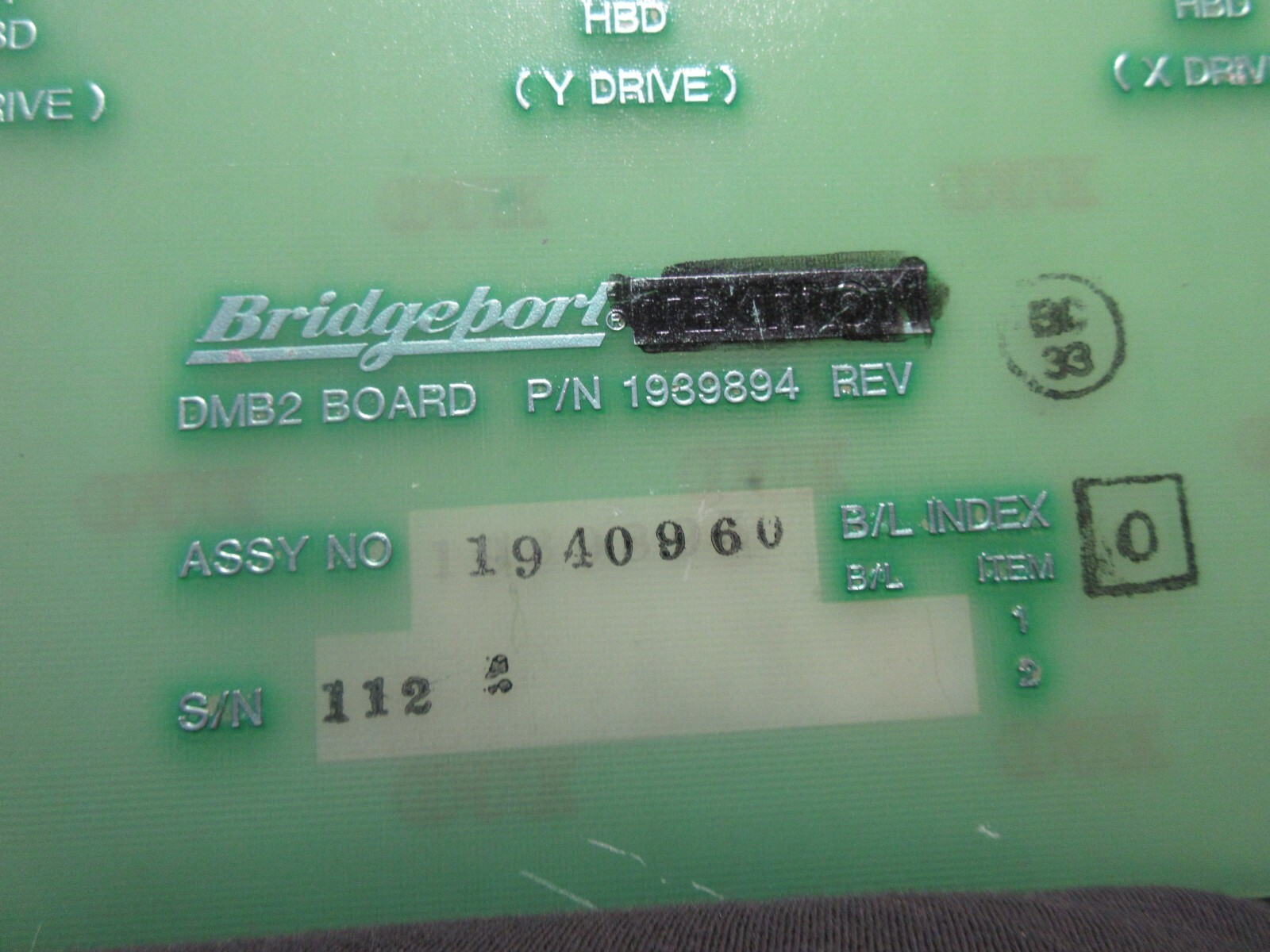 BRIDGE PORT CIRCUIT BOARD P/N 1939894 1940960 DMB2