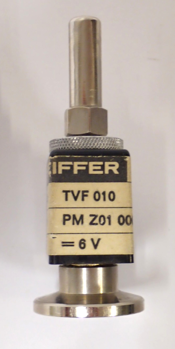 PFEIFFER TVF 010 PM Z01 000 6Vdc VENTING VALVE NW10 UHV ULTRA HIGH VACUUM